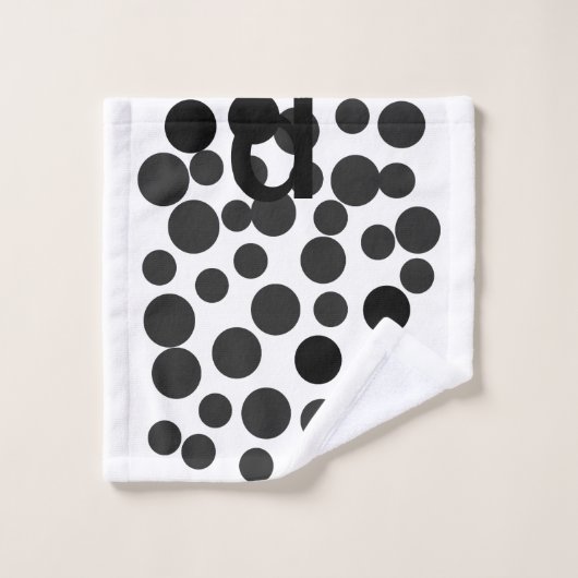 Murugi Badkamer Essential Line Zwarte kiezels Bad Handdoek (Wasdoekje)