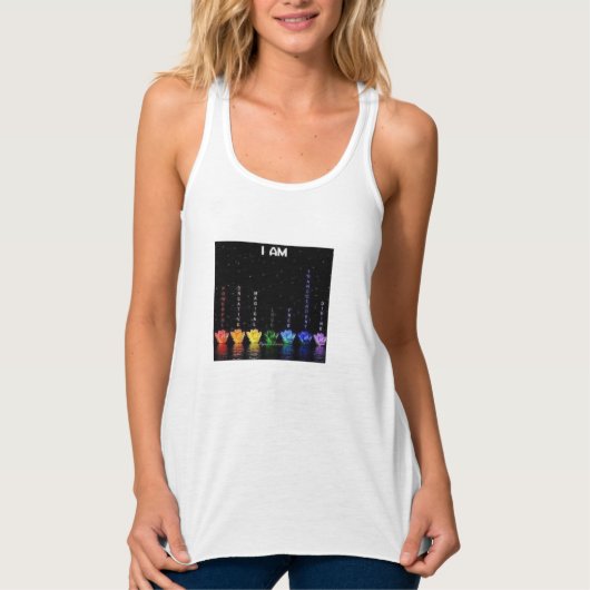 Murugi Dames Bella+Canvas Flowy Racerback Tanktop (Voorkant)