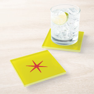 Murugi Diningware Crimson Star Glazen Onderzetter