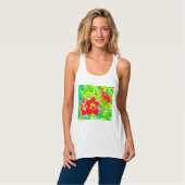 Murugi Draag Dames Bella+Canvas Flowy Racerback Tanktop (Volledige Voorkant)