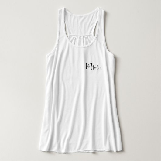 Murugi Draag melodieuze BellaCanvas Flowy Race voo Tanktop (Design voorkant)