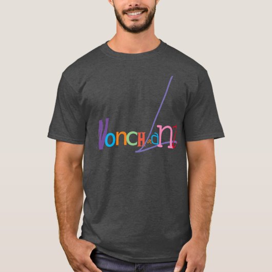 Murugi Draag niet-chalant design basic donker T-sh T-shirt (Voorkant)