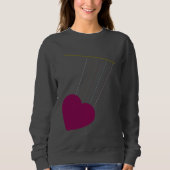Murugi Draag tethered hart vrouwen sweatshirt (Voorkant)