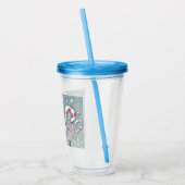 Murugi Drinkware Collectie Snowman Acryl Drinkbeker (Links)