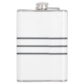 Murugi Drinkware Graphiteveil Vinyl verpakte fles Heupfles (Achterkant)