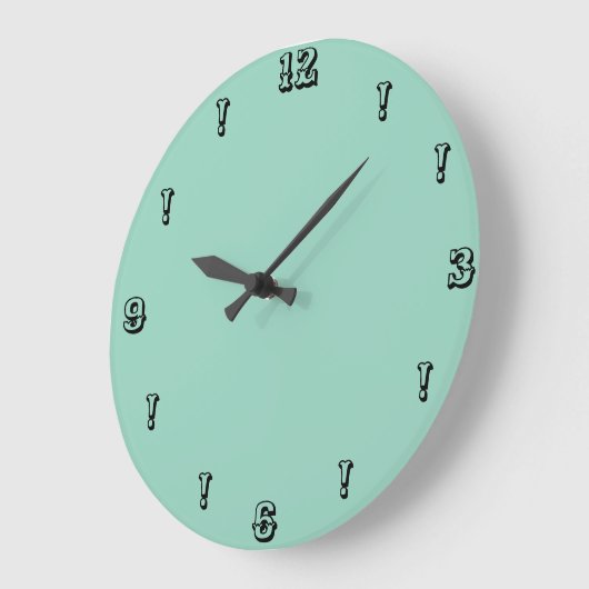 Murugi Home Decor Aqua Whimsy Ronde Acryl Grote Klok (Hoek)