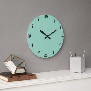 Murugi Home Decor Aqua Whimsy Ronde Acryl Grote Klok