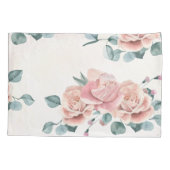 Murugi Luxe Beddengoed Floral Standaard Kussenslop Kussensloop (Achterkant-Links)