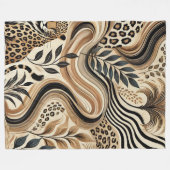 Murugi Luxe Beddingen Savanna Luxe Fleece Deken, (Voorkant (Horizontaal))