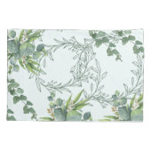 Murugi Luxe Beddings Verdant Harmony Paar van Kussensloop (Achterkant-Links)