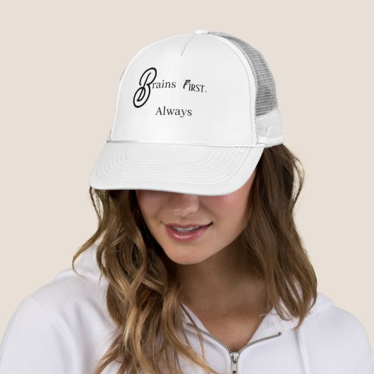 Murugi Wear Brains Eerst, Altijd Trucker Pet (In situ)