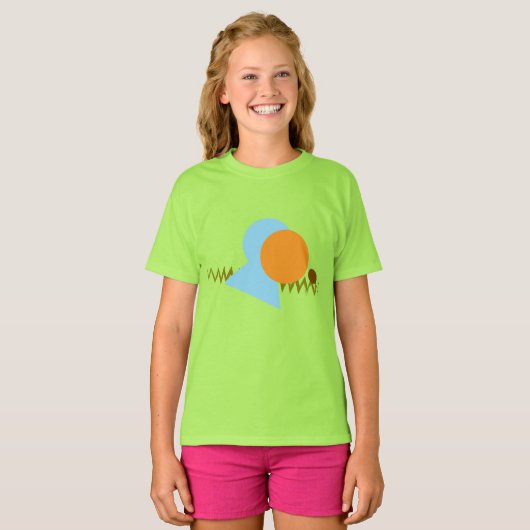 Murugi Wear Celestial Balance Meisjes T-Shirt (Voorkant volledig)