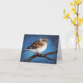 MUS: OLIE PASTEL: VOGEL: NOTITIEKAARTEN (Gele Bloem)