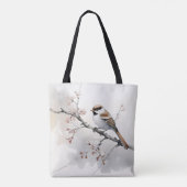 Mus op Lente Tak Tote Bag (Achterkant)