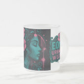 MUSA FLORAL MATGLAS KOFFIEMOK (Voorkant rechts)