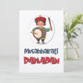 Musahharati Ramadan Drummer | Ritme van de nacht Kaart (Staand voorkant)