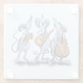 Musaical Mouses Glas Onderzetter (Achterkant)