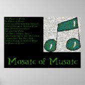 Musaïsche mozaïek poster (Voorkant)