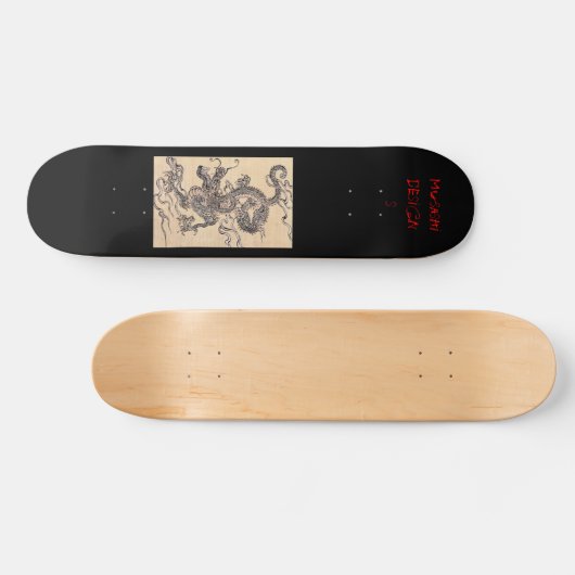 Musashi Design Dragon Skateboard (Horizontaal)