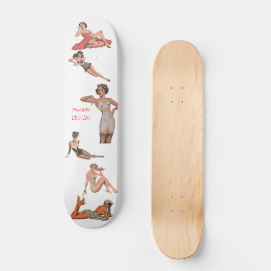Musashi Design Pinup Persoonlijk Skateboard (Voorkant)