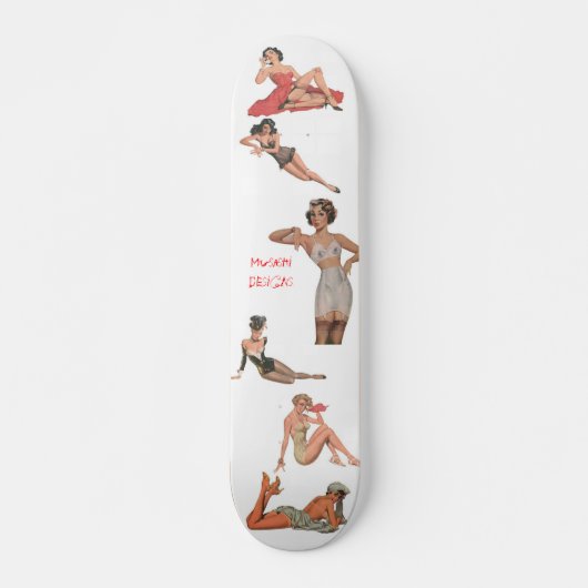 Musashi Design Pinup Persoonlijk Skateboard (Voorkant)