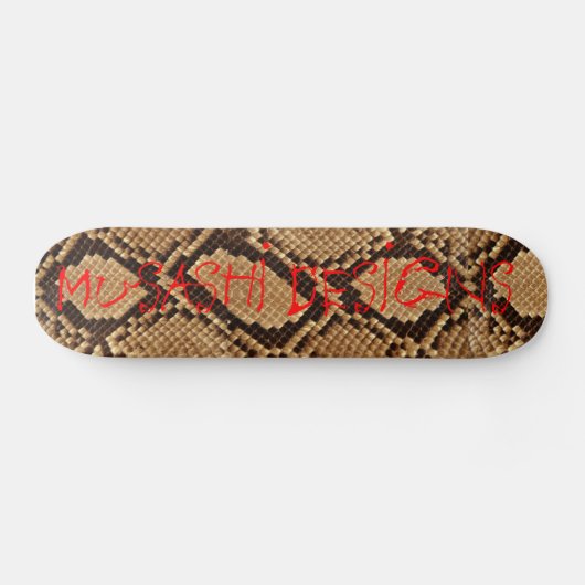 Musashi Design Snakeskin Skateboard (Horizontaal)