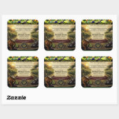 Muscadine-sap-etiket Vierkante Sticker (Vel)