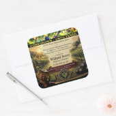 Muscadine-sap-etiket Vierkante Sticker (Envelop)