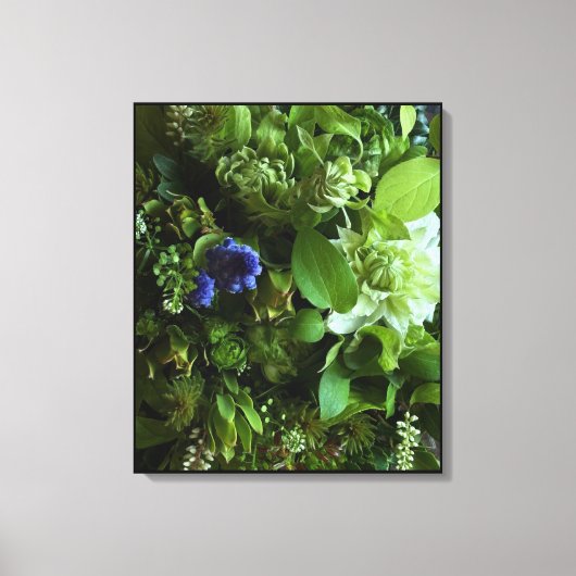 Muscari & Clematis Botanical Canvas Art Afdruk (Voorkant)