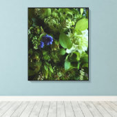 Muscari & Clematis Botanical Canvas Art Afdruk (Insitu (Houten vloer))