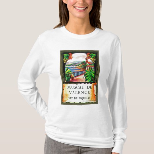 Muscat de Valence Wine LabelEurope T-shirt (Voorkant)
