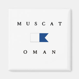 Muscat Oman Alpha Dive Flag Magneet