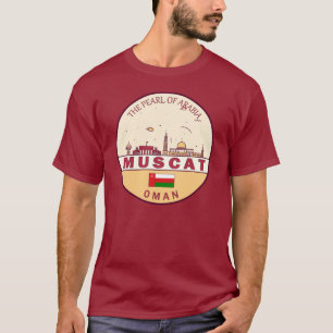 Muscat Oman City Skyline Emblem T-shirt