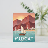 Muscat Oman Reizen Briefkaart (Staand voorkant)