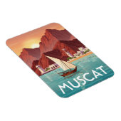 Muscat Oman Reizen Magneet (Rechterzijde)
