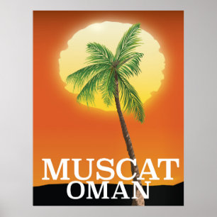 Muscat Oman vakantieposter Poster