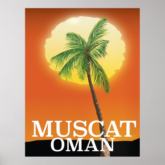 Muscat Oman vakantieposter Poster (Voorkant)