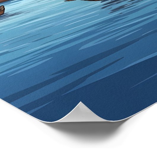 Muscat Oman waterkant stadsbeeld Poster (Hoek)