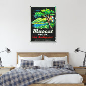 Muscat Vieux Wine LabelEurope Canvas Afdruk (Insitu (Slaapkamer))