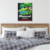 Muscat Vieux Wine LabelEurope Canvas Afdruk (Insitu (Slaapkamer))