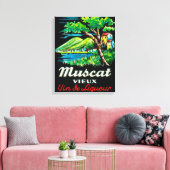 Muscat Vieux Wine LabelEurope Canvas Afdruk (Insitu (Woonkamer))