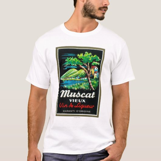 Muscat Vieux Wine LabelEurope T-shirt (Voorkant)