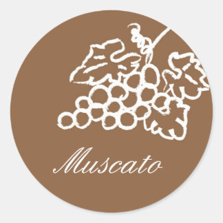 Muscato - Gepersonaliseerd Ronde Sticker