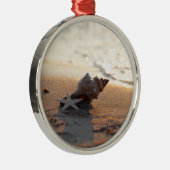 Muschel am Meer Metalen Ornament (Rechts)