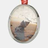 Muschel am Meer Metalen Ornament (Links)