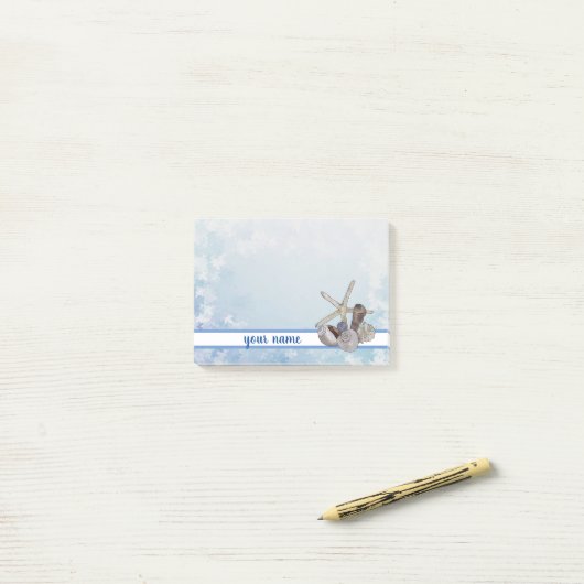 Muscheln und Seestern Post-it® Notes (Op bureau)