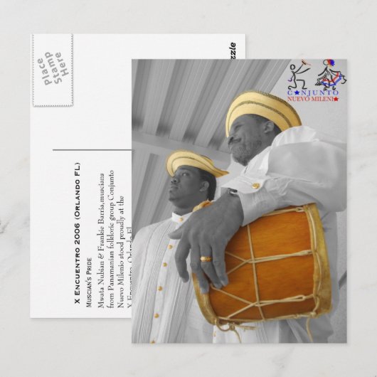 Muscians Pride Briefkaart (Voorkant / Achterkant)