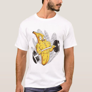 Muscle Banana – Funny Cartoon Bodybuilder Banana T-shirt