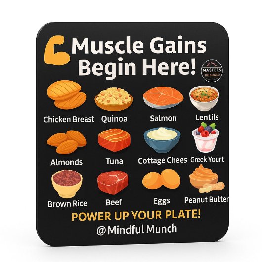 Muscle Building Fridge Magnet