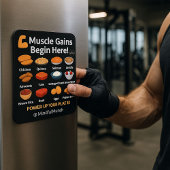 Muscle Building Fridge Magnet